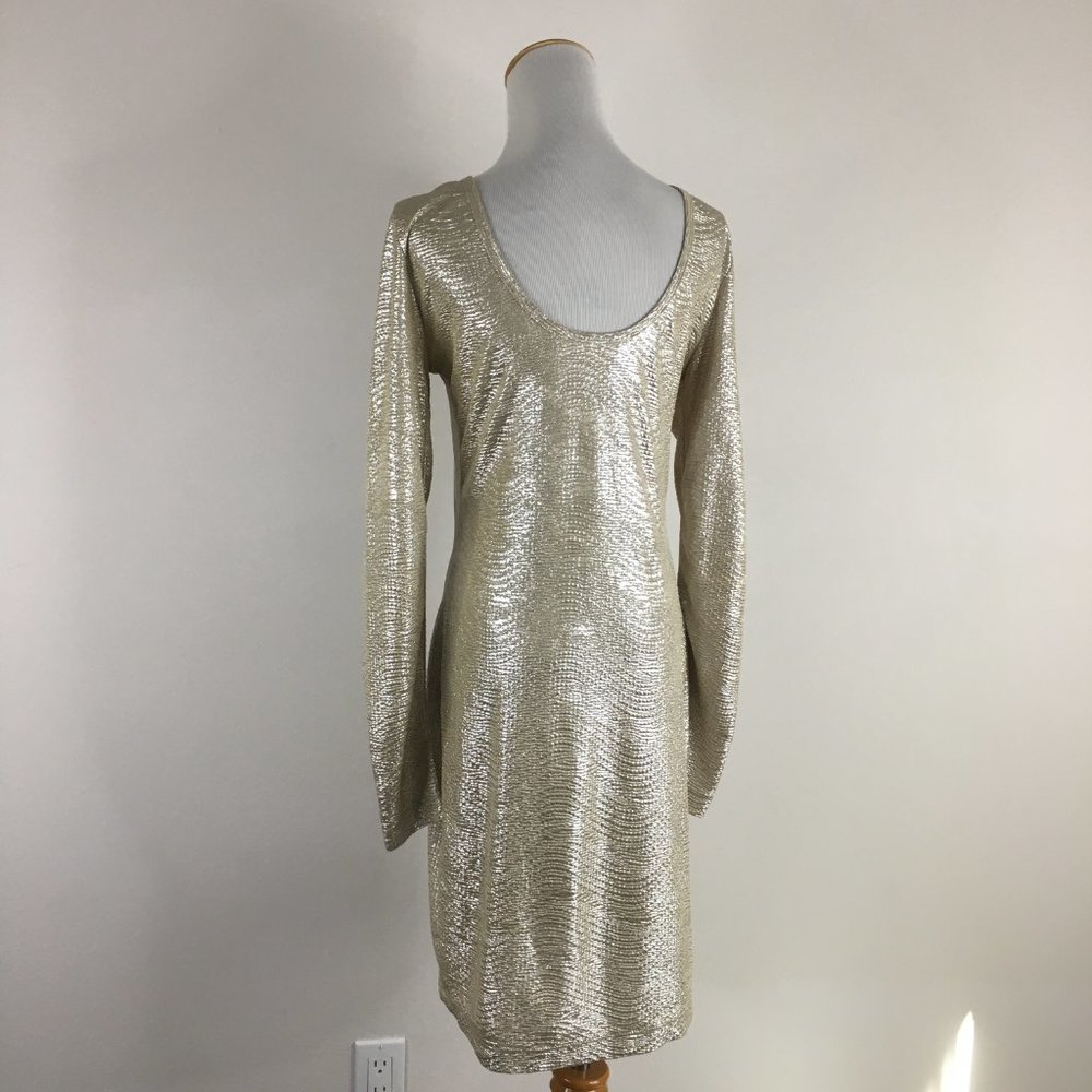 Bcbgeneration Gold Subtle Silver Textured Scoop N… - image 7